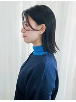 スーハ 恵比寿(SUUHA)&nbsp;黒髪伸ばしかけボブ/フェイスレイヤーウザバング