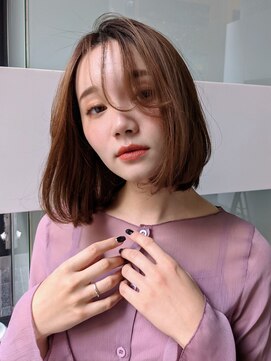 リングヘアギンザ(Ring hair GINZA) 【Ring】大人フェザーバング×ワンレンボブ