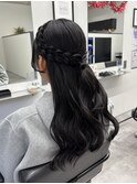 【ハーフアップヘアセット】メルティカラー/フェミニンロング