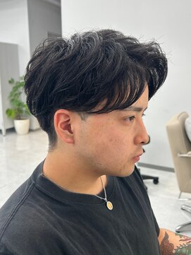 ネイロ 北千住(NeiRo) メンズマッシュ刈り上げ波巻きツイストスパイラルパーマ北千住