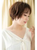 ■シースルーバング似合わせカットひし形ショート37志木30代40代