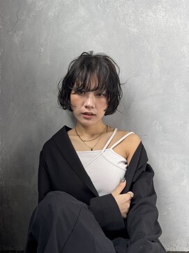 ラウブロッサム 大宮西口店(Lau Blossom) ミニボブ+無造作パーマ