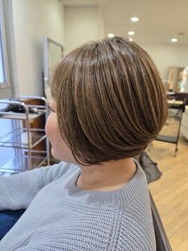 松本平太郎美容室 立川店 【立川　ショートボブ　ハイライト風　20代30代40代50代60代◎】