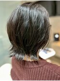 本八幡×ミディアム×くびれボブ×外ハネ