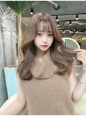 レイヤーカット小顔に見せるヘア/韓国ヘア/髪質改善/福岡/博多