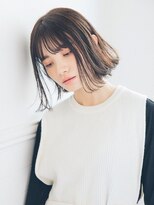 ディッセンバー 伊勢崎(December)&nbsp;切りっぱなしボブ/ミニボブ/丸くないボブ/ヘーゼルベージュ