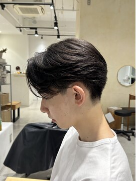 ビューバイネオリーブ 用賀店(Beau'r by neolive) ダークアッシュニュアンスパーマ韓国マッシュ《用賀》