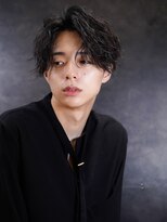 アンサー 渋谷(ANSWER)&nbsp;センターパートツイスパ波巻きスッキリ色気ヘア