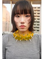 キジ(KIJI) レイヤーボブ/ボブ/黒髪ボブ/フェイスレイヤー/ワイドバング