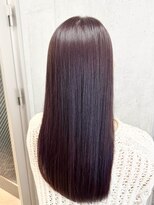 ルノン(LUNON) ハイライトカラーくびれヘアアプリコットオレンジ