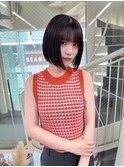 ボブ/艶カラー/顔周りカット/髪質改善/透明感