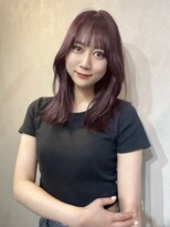 ザ パス 警固店(the path)&nbsp;ブリーチなしWカラーでつくるピンクラベンダー