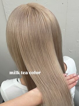 ベレーザ 渋谷(BELEZA) 16881渋谷ホワイトブロンドハッシュカットミルクティーカラー