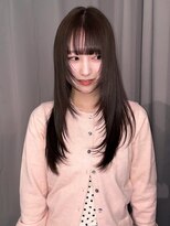 カシェル トウキョウ(Cashel Tokyo) ミディアムレイヤーカット ブリーチなしグレージュ 赤み消し