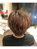 自然乾燥もオーケーのウェーブスタイル