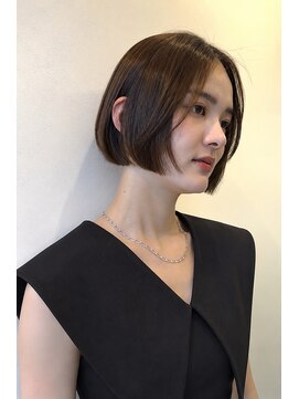 コート 青山(Cote) 美髪大人ボブ内巻きボブまとまるボブ艶グレージュココア