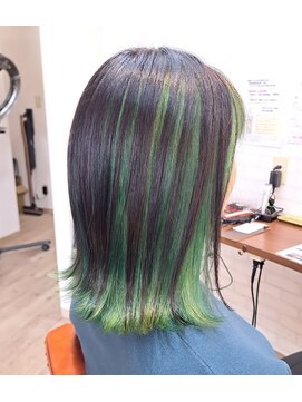 ヘアーサロン カヴィエ(hair salon covie) アンブレラカラー　インナーカラー　ブリーチカラー　Wカラー