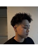 海外風/スパイキーショート/テーパーフェード/メンズパーマ
