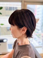 ヘアリゾート粋 ティガ 池袋店(tiga)&nbsp;透明感ダークブラウン/ショート/レイヤーカット