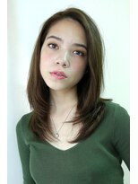 ヘアーズ ギュゼルバヤン(hair’s Guzel Bayan) レイヤーストレート　かき上げ/イメチェン
