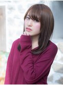 スウィートな雰囲気のストレートスタイル☆