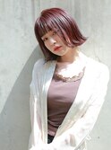 [Ravo]＊大人かわいいボブ×ベリーカラー＊THROWカラー