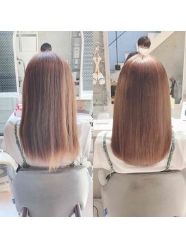 アフィーロ(ACHFILO) 前髪エクステ20代30代大人女子　ココアブラウン　韓国人風透け感