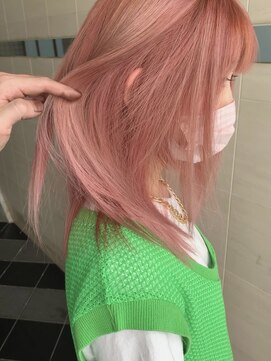 グロウ 上野御徒町(grow) ピンク/かきあげ/ニュアンスマッシュ[上野/御徒町］