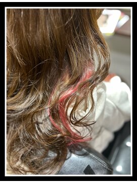 リレーションヘアーデザイン(Relation hair design) インナーピンク