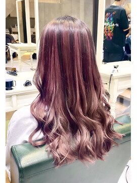 エイト プラット 渋谷2号店(EIGHT plat) アンブレラカラー　ピンク