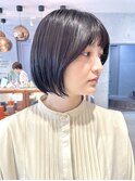 【小林翼】丸みショートボブ 顔周り ハイライト 白髪染め