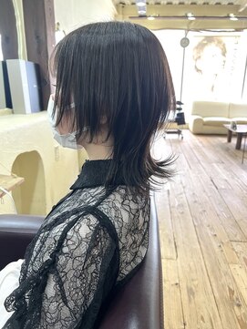 スミ(sumi) ウルフカット/長崎ウルフカット/ウルフヘア/20代30代40代◎岩田