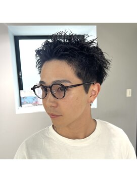 ニコフクオカヘアーメイク(NIKO Fukuoka Hair Make) 「NIKO」スパイキーショートパーマ ベリーショートアップバング