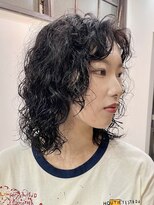 ナループロアオハナ(Nalu pu loa ohana) ハードパーマ/こまかめパーマ/ミディアムレイヤー/パーマ