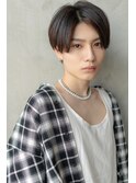 アッシュブラック/ニュアンスパーマ/刈り上げ/ツーブロック