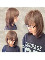 トゥージュ ベル(Toujours Belle)&nbsp;品のある色気レイヤー×脱白髪染めオリーブグレージュカラー