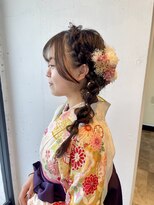 リトバイプティパ(Lit by petit-pas) 卒業式スタイル//サイド編みおろし