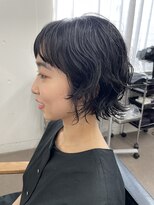 ユノ(juno) 【中目黒】クセを活かしたおしゃれ黒髪ショートボブ！