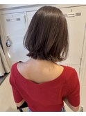 大人綺麗ボブ/藤沢/髪質改善縮毛矯正/ショート/脱白髪染め透明感