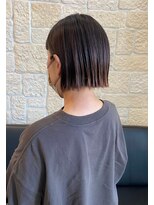 ヴァン カウンシル 川口店(VAN COUNCIL)&nbsp;切りっぱなしボブ×ハイライトカラー 髪質改善Tr＋秋の艶カラー1