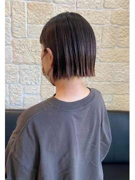 ヴァン カウンシル 川口店(VAN COUNCIL) 切りっぱなしボブ×ハイライトカラー 髪質改善Tr＋秋の艶カラー1