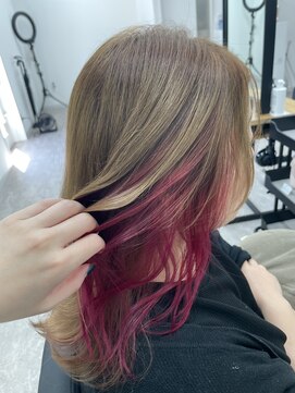 アン ビー(an B) インナーカラー+ピンク