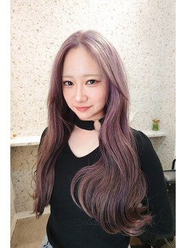 ラニヘアサロン(lani hair salon) ラベンダーグレージュ/韓国/巻き髪