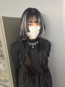 キバ(kva) ▽□□▽ロングウルフ×エクステ×姫カット