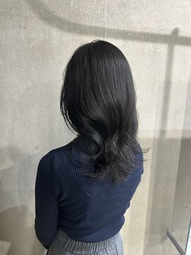 ラック(LUCK) ディープグレー/船橋/くすみベージュ/細めハイライト