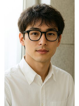 にもう ブルーカラー 波打ちパーマ 韓流ヘアrk1