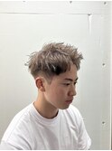 ボックススパイカーショートハイトーンミルクティーベージュ