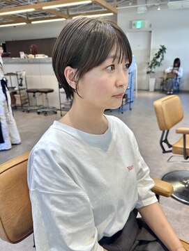 マッシュ チャヤマチ(MASHU chayamachi) 柔らか透明感カラー/ブリーチなし/オリーブブラウン/大阪梅田