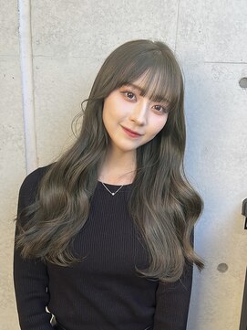 アソビ 表参道(ASOBI) ブリーチなし/ダブルカラー/ブリーチなしダブルカラー/オリーブ