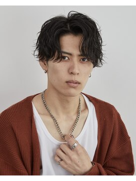 メンズ サロン ドット トウキョウ 町田店(men's salon dot. tokyo) センターパート×シャドウパーマ